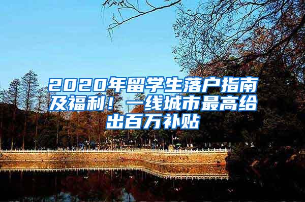 2020年留学生落户指南及福利！一线城市最高给出百万补贴