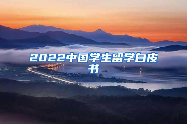 2022中国学生留学白皮书