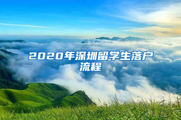 2020年深圳留学生落户流程