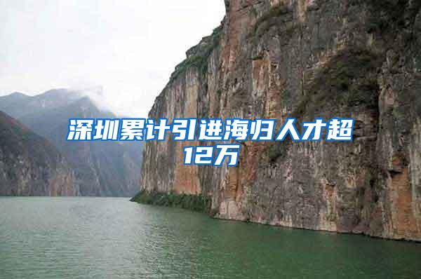 深圳累计引进海归人才超12万