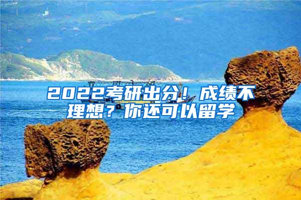 2022考研出分！成绩不理想？你还可以留学