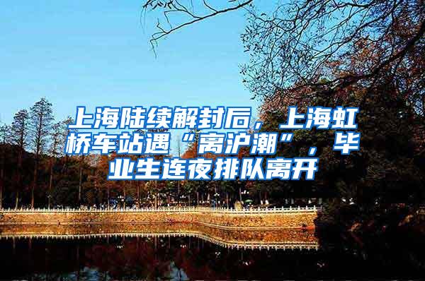 上海陆续解封后，上海虹桥车站遇“离沪潮”，毕业生连夜排队离开