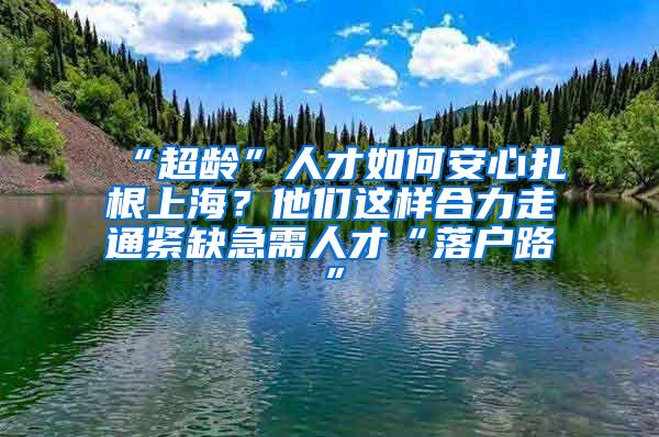 “超龄”人才如何安心扎根上海？他们这样合力走通紧缺急需人才“落户路”