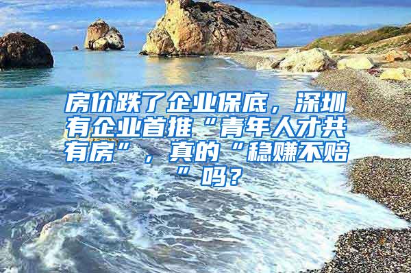 房价跌了企业保底，深圳有企业首推“青年人才共有房”，真的“稳赚不赔”吗？