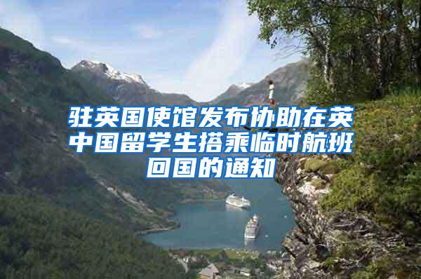 驻英国使馆发布协助在英中国留学生搭乘临时航班回国的通知