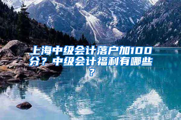 上海中级会计落户加100分？中级会计福利有哪些？