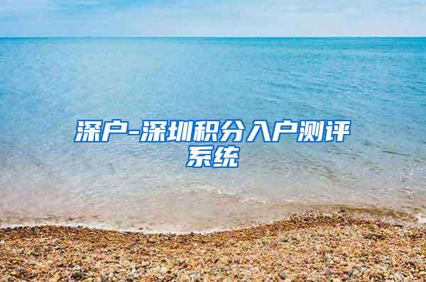 深户-深圳积分入户测评系统