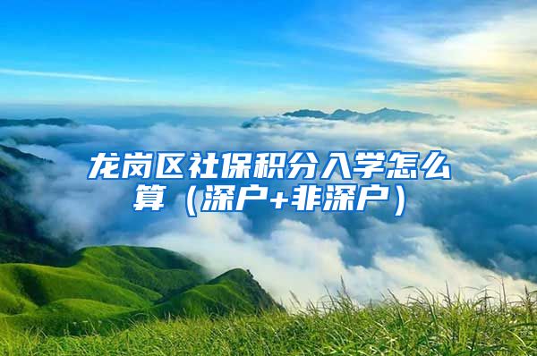 龙岗区社保积分入学怎么算（深户+非深户）