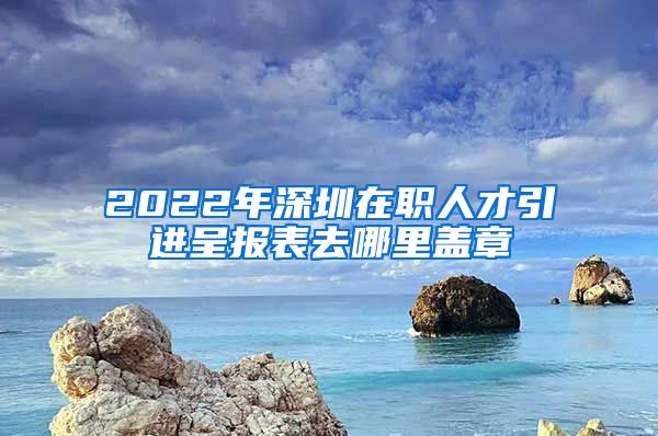 2022年深圳在职人才引进呈报表去哪里盖章